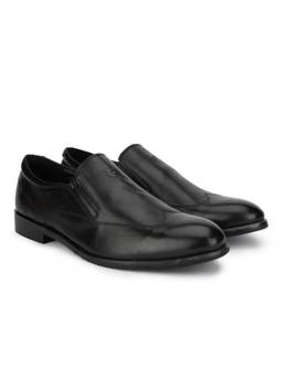 WOODS - Black Comfortable Premium Slip On Loafers For Men