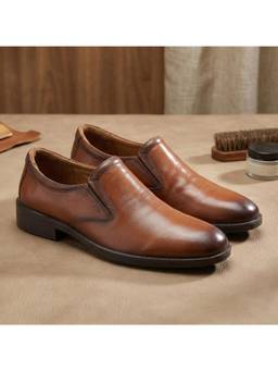 WOODS - Tan Comfortable Premium Slip On Loafers For Men