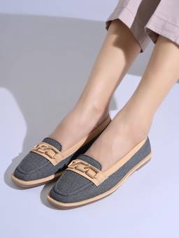Shoetopia - Women Black Stylish Fashion Loafers
