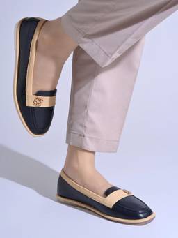 Shoetopia - Women Black Stylish Fashion Loafers