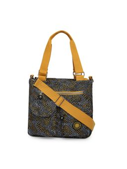 Baomi - CRINKLE Range Black & Yellow Color Soft Case Nylon Shoulder Bag
