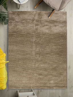 Saral Home - Beige Cotton Antiskid Carpet for Living Room -120X180 cm