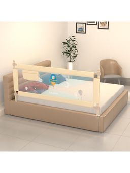 BAYBEE - Beige Portable Bed Rail Falling Protector Fence with Adjustable Height