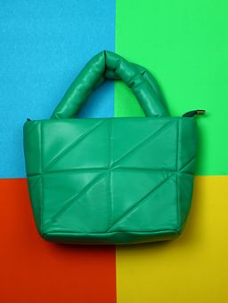 Haute Sauce - Women Green Quilted Hand Bag