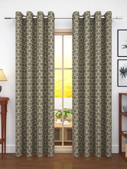 Story@Home - Jacquard 400 GSM Brown 2 U Curtain