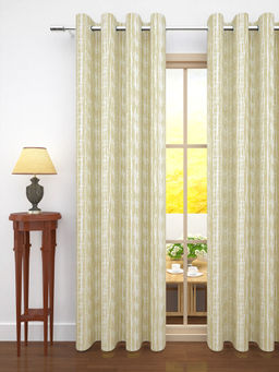 Story@Home - Jacquard 400 GSM Cream 1 U Curtain