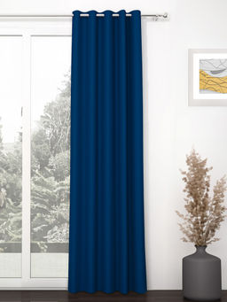 Story@Home - Blackout 300 GSM Polyester 1 PC Curtain (Navy Blue)