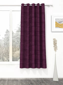 Story@Home - Blackout 300 GSM Polyester 1 PC Curtain (Maroon)