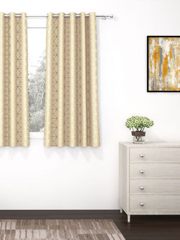 Story@Home - 300 GSM Polyester Blackout Curtain 1 Pc Beige