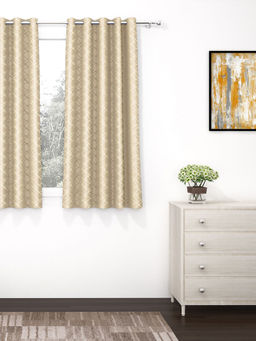 Story@Home - 300 GSM Polyester Blackout Curtain 1 Pc Beige