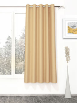 Story@Home - Blackout 300 GSM Polyester 1 PC Curtain (Cream)