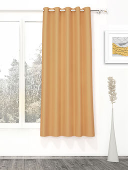 Story@Home - Blackout 300 GSM Polyester 1 PC Curtain (Mustard)