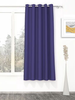 Story@Home - Blackout 300 GSM Polyester 1 PC Curtain (Violet)