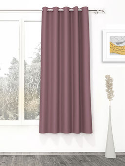 Story@Home - Blackout 300 GSM Polyester 1 PC Curtain (Burgundy)