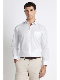 Van Heusen - White Solid Regular Fit Shirt