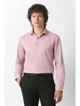 Van Heusen - Pink Solid Regular Fit Shirt