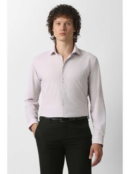 Van Heusen - Pink Textured Regular Fit Shirt