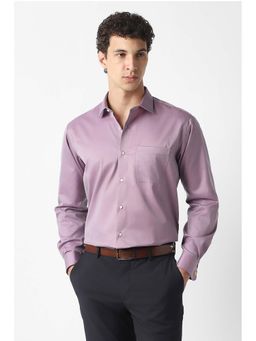 Van Heusen - Purple Solid Regular Fit Shirt