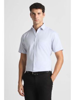 Van Heusen - Grey Textured Regular Fit Shirt