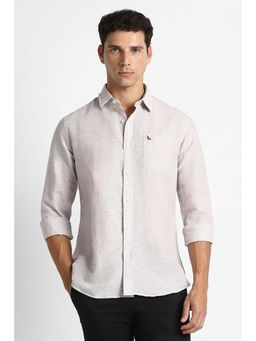 Van Heusen - Beige Solid Regular Fit Shirt