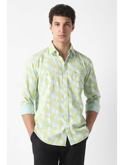 Van Heusen - Blue Printed Regular Fit Shirt