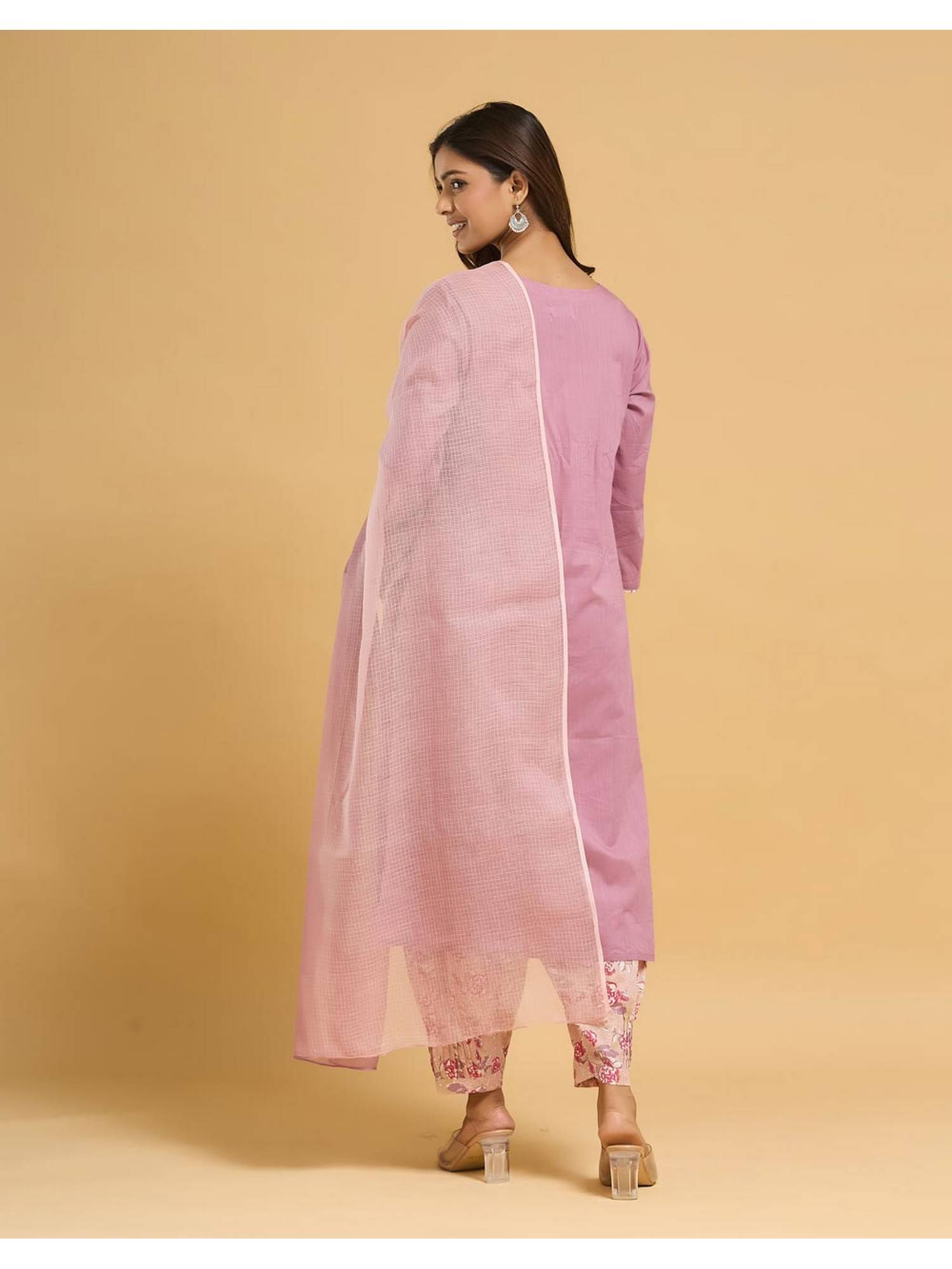 Buy Fabindia Purple Cotton Kurta with Pant and Dupatta (XS) Online