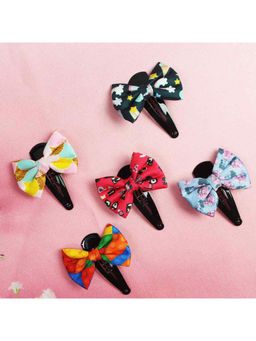 Tossido - Quirky Print Tic Tacs Multi-Color Hair Clips (Pack of 5)