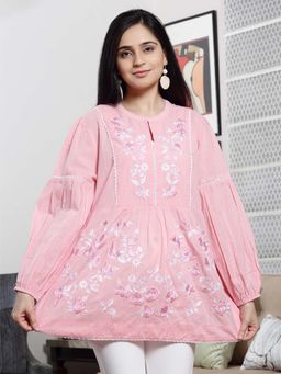 Mukul - Pink Enchanted Garden Top