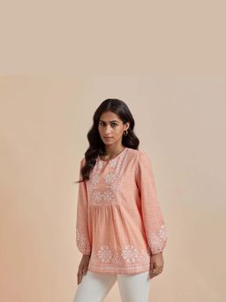 Mukul - Orange The Portia Top