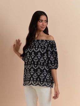 Mukul - Black Off Shoulder Top