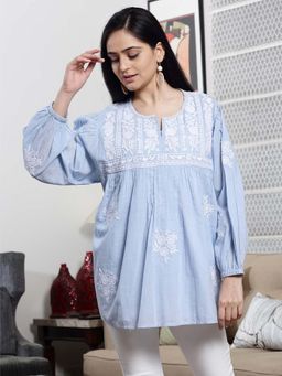 Mukul - Blue The Motif Top