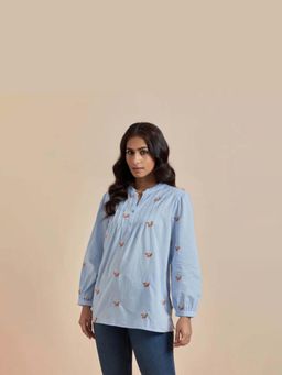 Mukul - Blue The Adorn Top