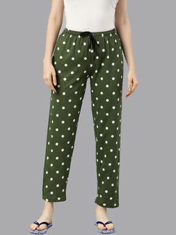 Kryptic - Green Polka Dots Pyjama for Women