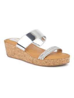 Inc.5 - Women Silver Casual Wedges