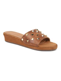 Inc.5 - Women Tan Casual Sliders