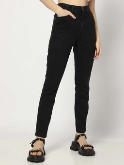 GAP - Black Solid Skinny Fit Jeans