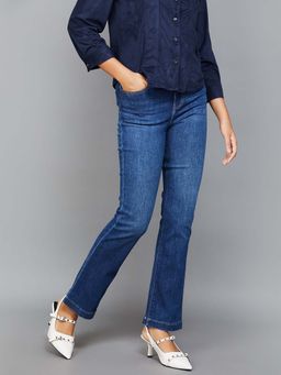 Xpose - Blue Comfort Bootcut Stretchable Jeans