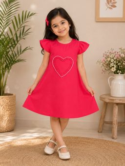 Shopbloom - Girls Red Little Love Dress