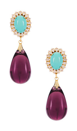 Anton Heunis - Omega Clasp Oval & Drop Earrings