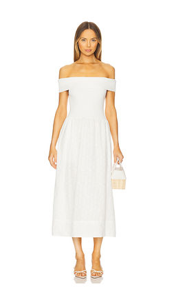 ASTR the Label - Mixed Media Off Shoulder Dress