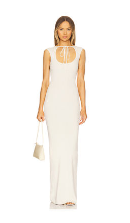 Aya Muse - Tied Cut Out Maxi Dress
