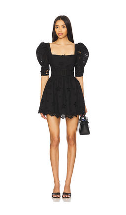 For Love & Lemons - Daisy Eyelet Belted Mini Dress