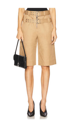 Ganni - Bonded Belt Shorts