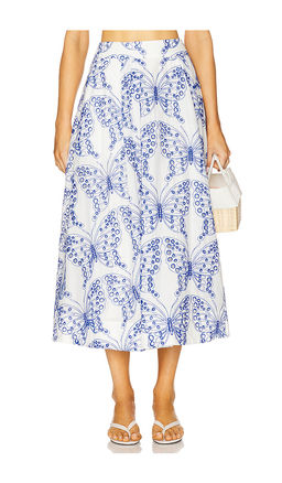 Milly - Butterfly Eyelet Skirt