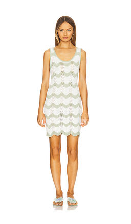 MINKPINK - Jayden Crochet Wave Mini Dress
