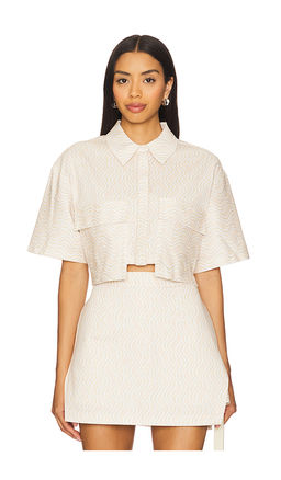 MINKPINK - Bonnie Pocket Crop Shirt