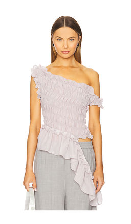 ROKH - Smocking Off Shoulder Top