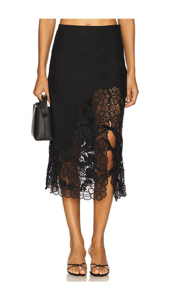 SEA - Katharine Embroidery Tie Skirt