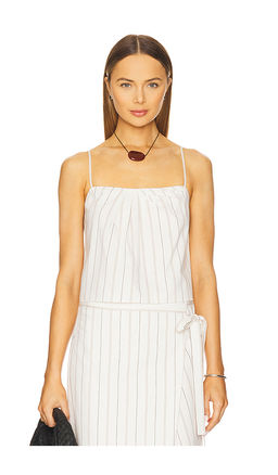 Vince - Seedling Stripe Draped Front Tank