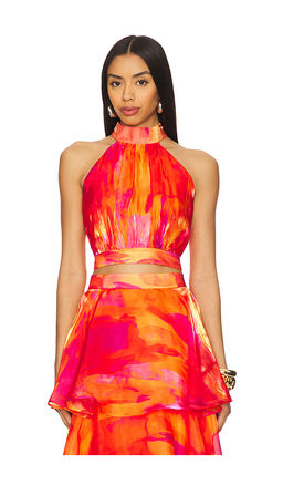 YAURA - Faari Aquarelle Orange Top